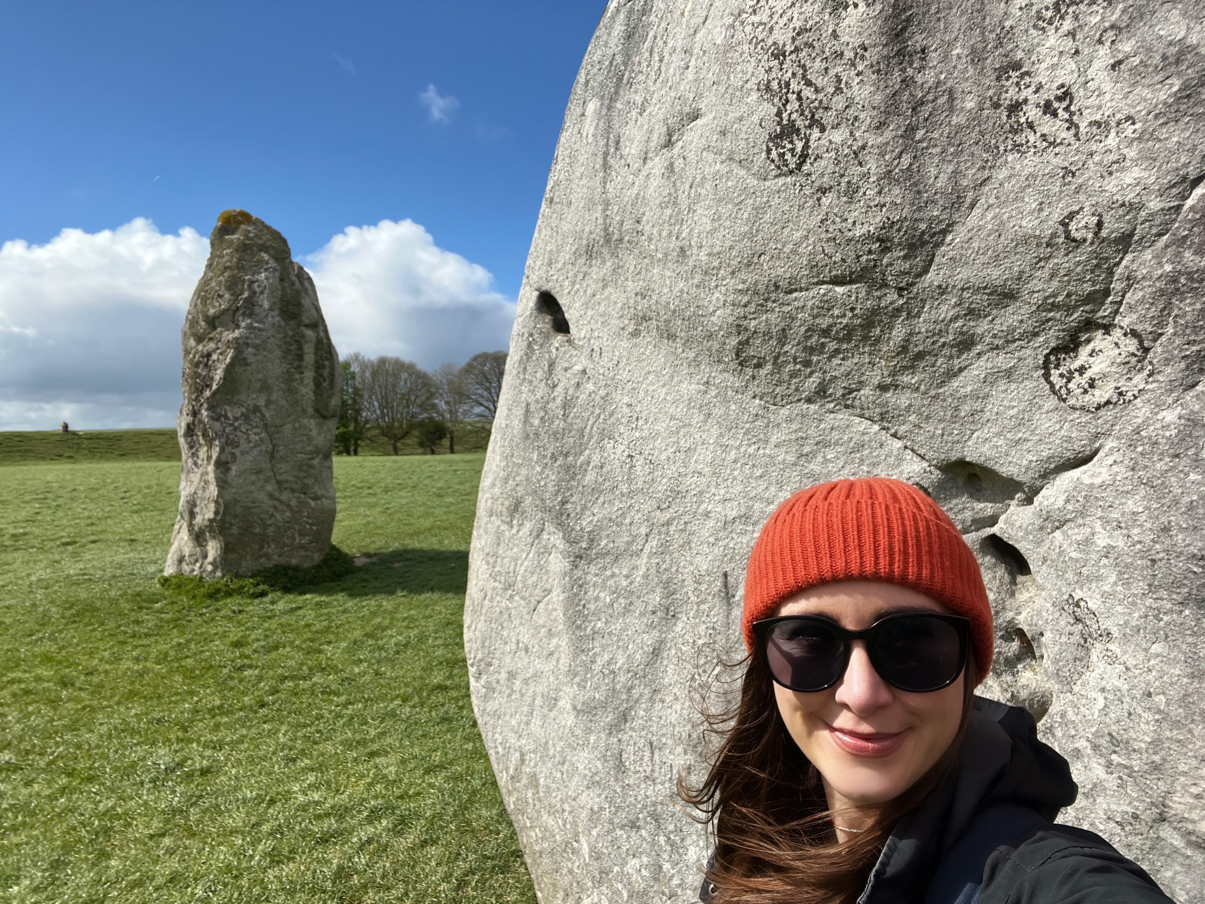 Lydia Gray at Avebury stone circle
